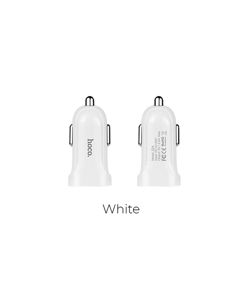 Hoco Z2 Car Charger Set with Micro Cable, Art.:000421